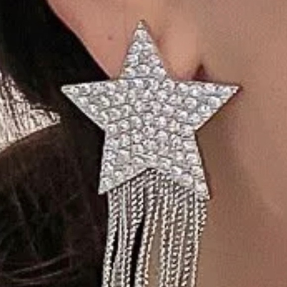 SPARKLY, SEXY & ELEGANT LONG TASSELS EARRINGS TO CALL THE ATTENTION OF EVERYONE - Picture 9 of 9